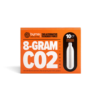 BYRNA 8 GRAM CO2 CARTRIDGES + OILER CARTRIDGE (10 COUNT) – SD/CL